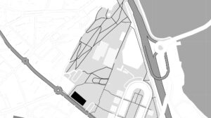 Plano de ubicación del proyecto en el Parque de la Cantábrica en Astillero.